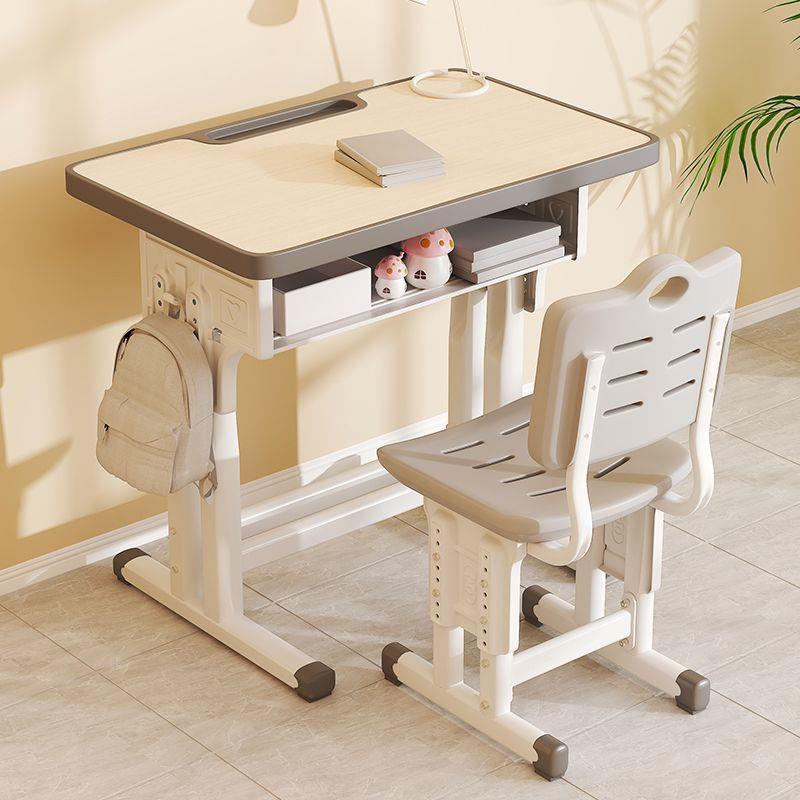 儿童学习桌初中小学生家用写字桌学校培训班教室可升降课桌椅套装