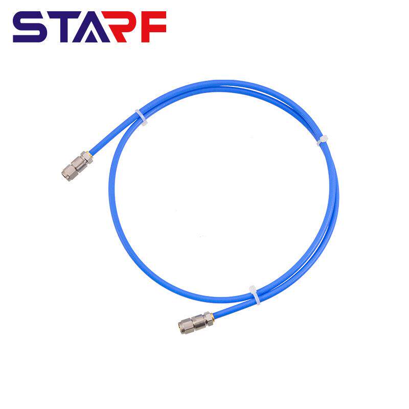 RFCABLE射频连接线不锈钢SMA公头转SMA18G高频测试馈线线SS402