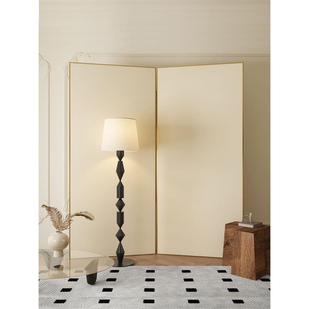 日式奶油风屏风隔断客厅入户玄关北欧折叠移动现代简约直播间背景