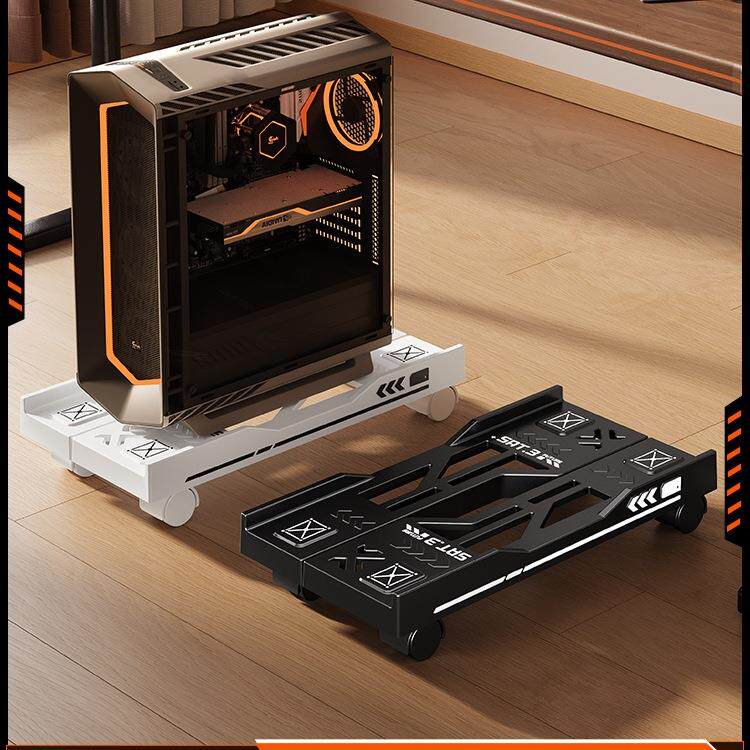 主机支架移动机箱托架底座台式电脑家用办公室散热盘置物2492