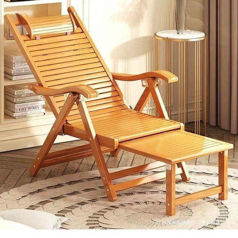 家用椅子午休椅阳台夏凉老人逍遥椅成人午睡懒人靠椅竹躺椅折叠椅