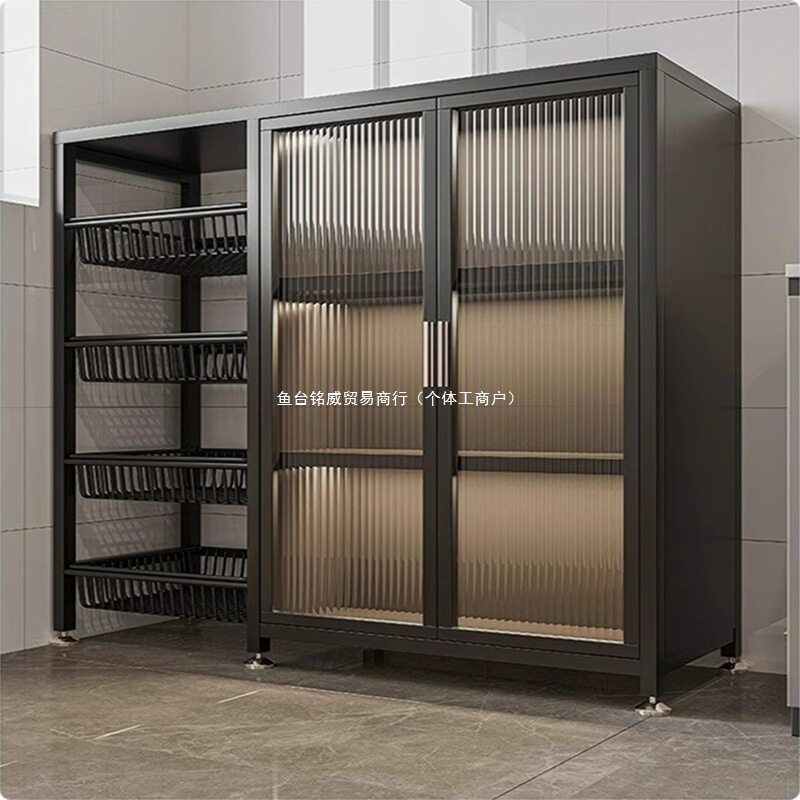 厨房置物架餐边柜落地式微波炉电器储物柜家用多功能锅具收纳架子