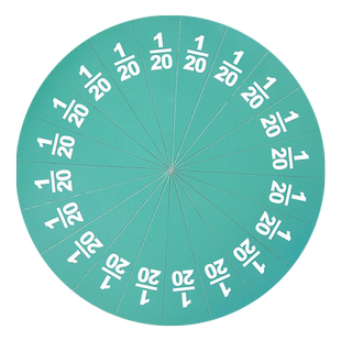 磁性分数学习盘教师版磁吸演示器小学三年级数学分数初步认识教具