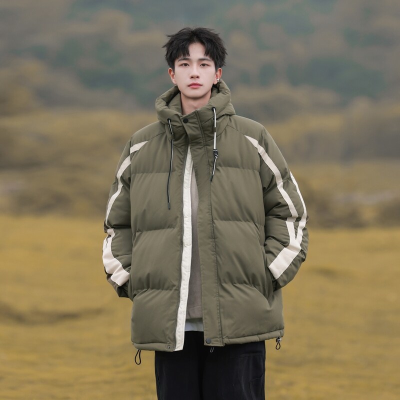 羽绒服棉服男士秋冬季2024新款加绒加厚冲锋衣服棉袄男装棉衣外套