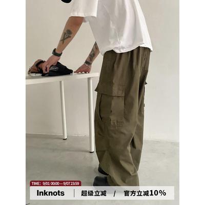 XXSTORE日系复古cargo pants美式基础伞兵工装裤男宽松休闲长裤潮