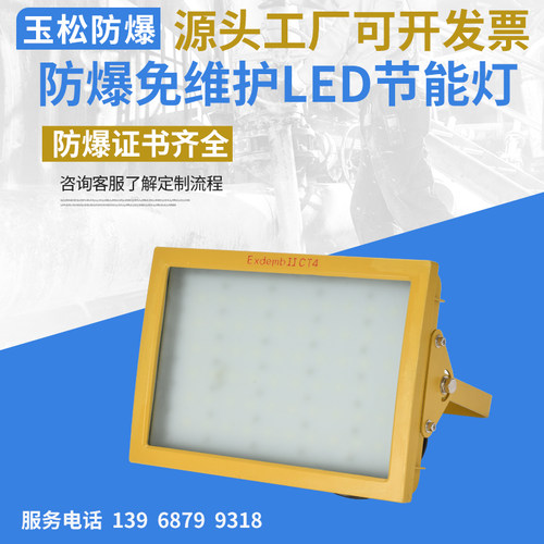 防爆免维护节能LED灯泛光投光加油站石油化工户外防水仓库隔爆矿