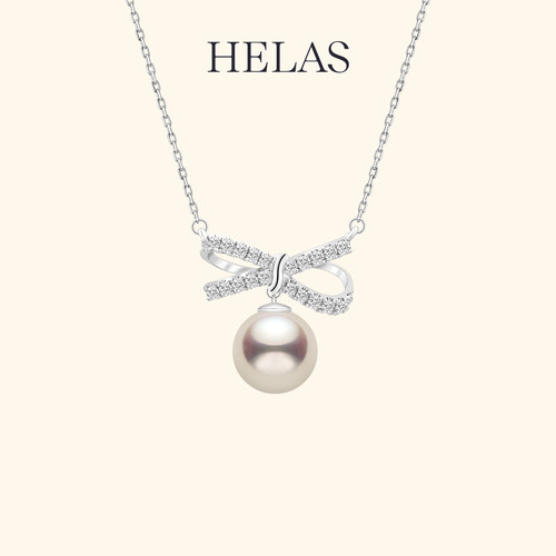 HELAS赫拉海水珍珠蝴蝶结项链