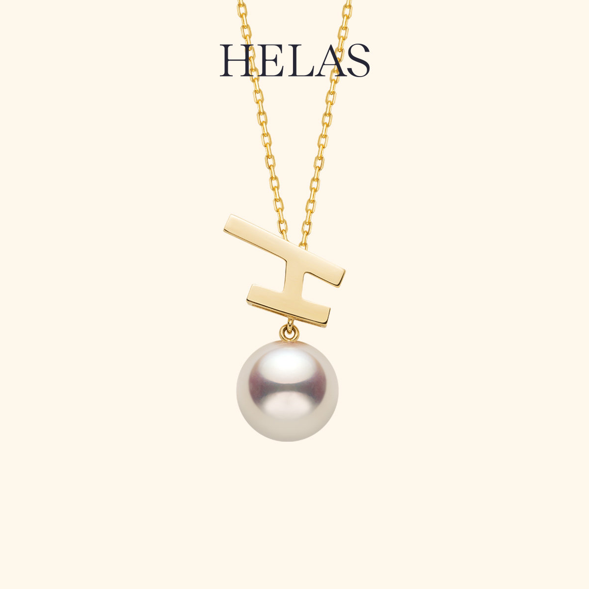 HELAS赫拉18K金Akoya珍珠项链图片