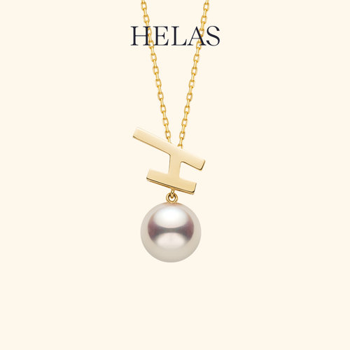 HELAS赫拉18K金Akoya珍珠项链