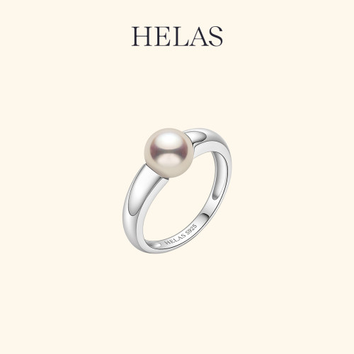 HELAS赫拉Akoya珍珠S925银戒指