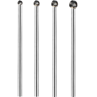 加长柄硬质合金旋转锉钨钢磨头长轴金属铣刀D1412M06 长150mm金鹰