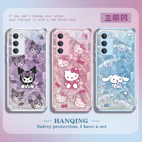 水波库洛米凯蒂猫可爱高级感玻璃