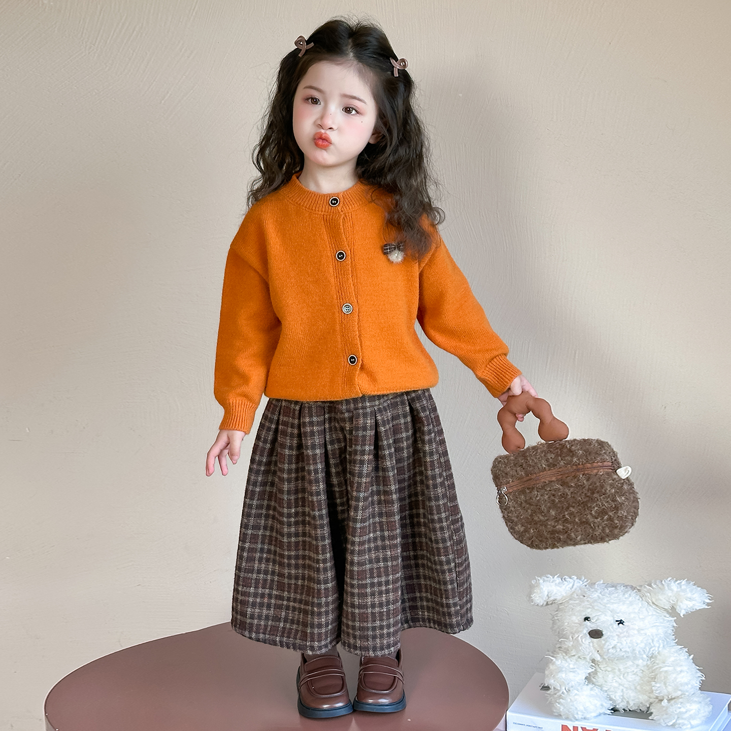 女童秋冬套装2025新款