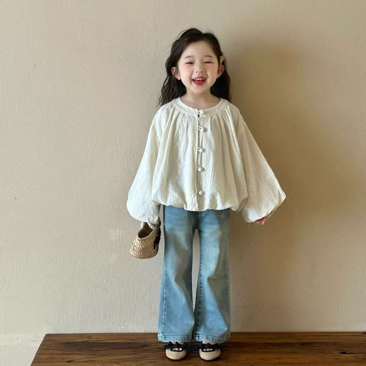 女童韩版千金风衬衫上衣