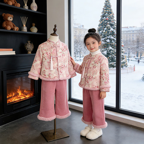 礼服宝宝新中式国风唐装两件套