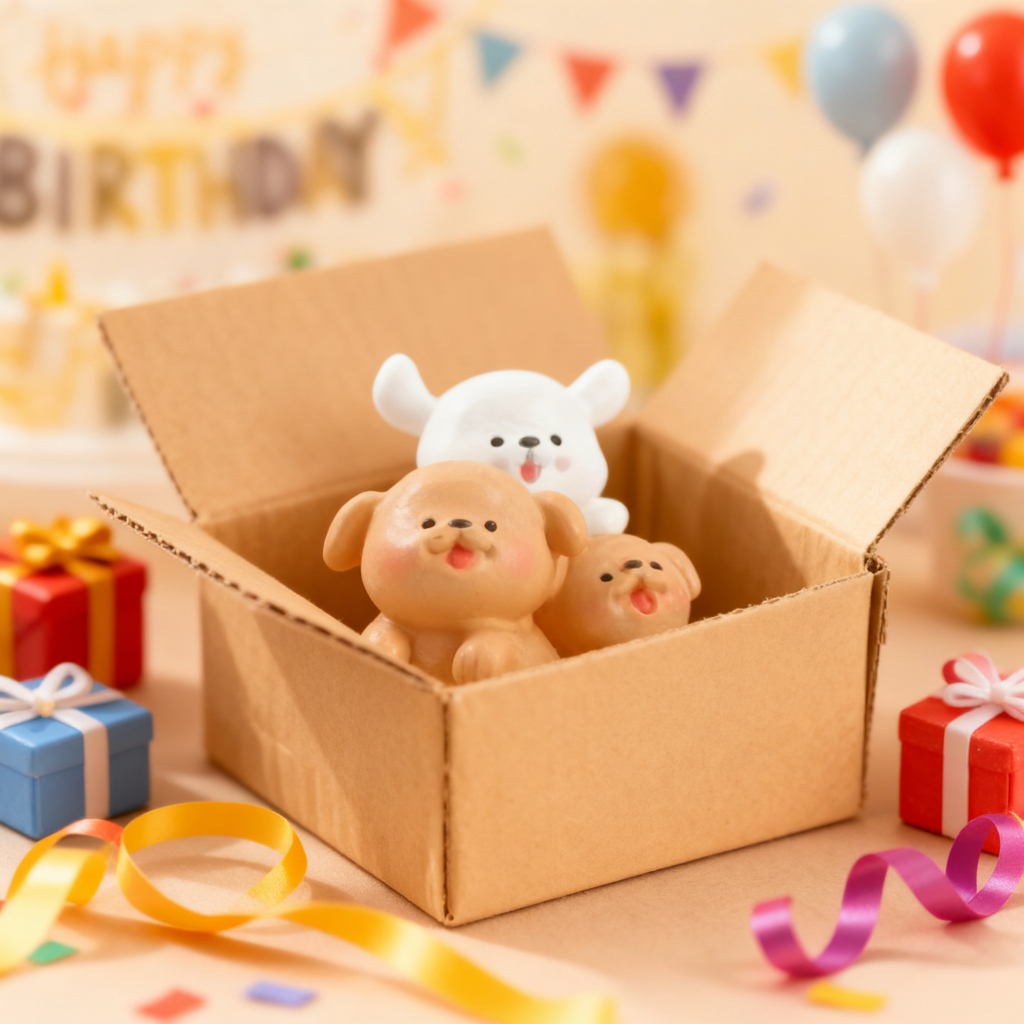 可爱卡通动物毛绒桌面摆件礼物