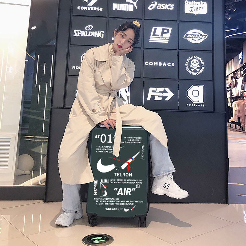 行李箱ins网红新款小型20寸拉杆箱男潮24可爱学生密码旅行皮箱子