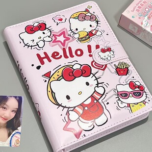 原创少女心凯蒂猫卡册高颜值小卡收纳册3寸照片拍立得相册四宫格