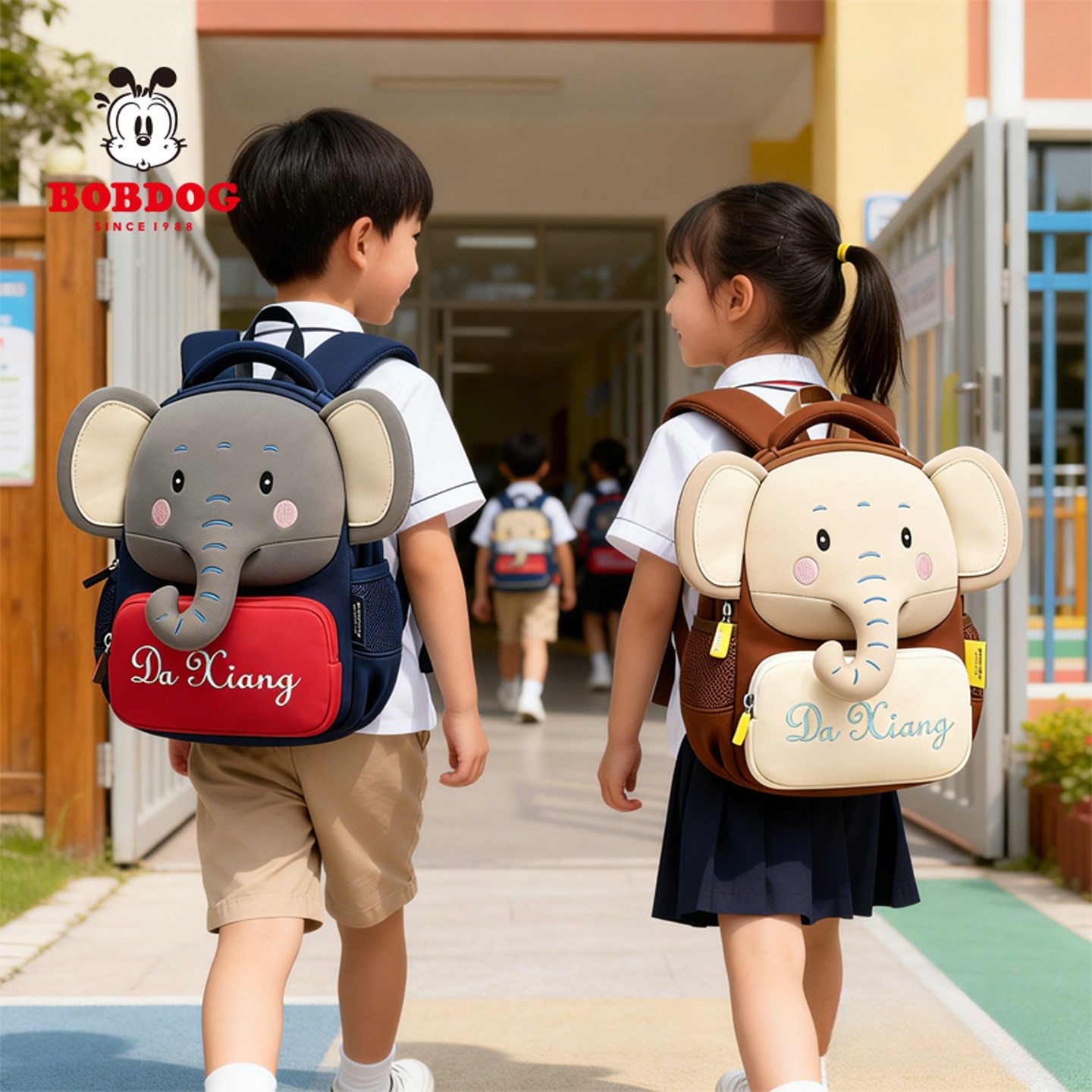 巴布豆幼儿园萌趣卡通双肩书包