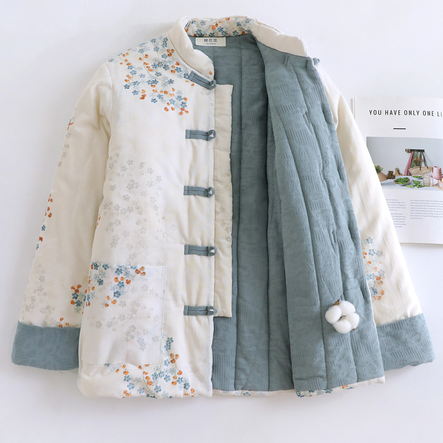 观昵纯棉大码棉袄加厚棉花