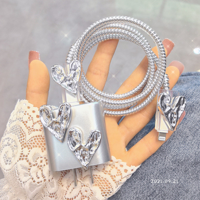 适用于苹果15数据线保护套20w充电器保护壳iPhone13充电线缠绕14