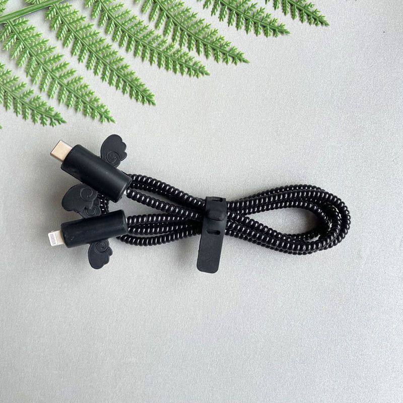 适用苹果20w数据线保护套14硅胶防折断iphone13缠绕绳线ipad2022