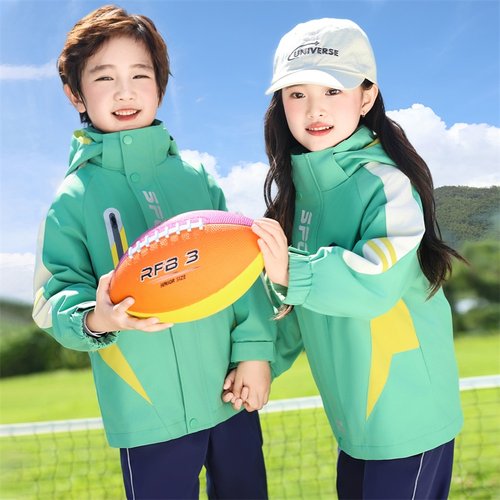 学校指定高档冲锋衣四件套运动服