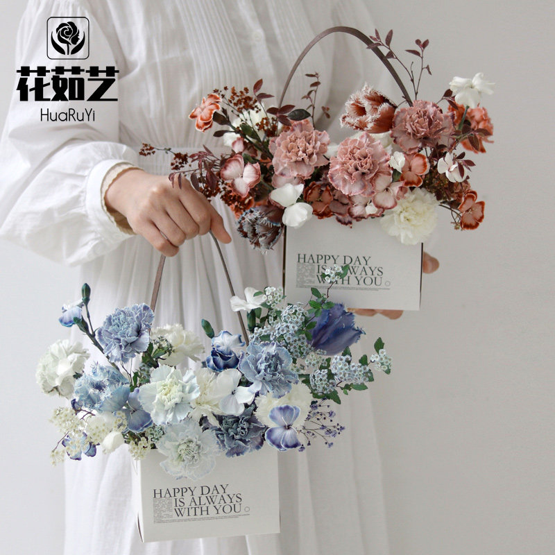 女神节酷兜手提盒礼盒手提袋插花