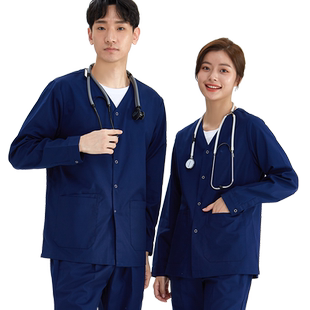 蜜茹曼洗手衣手术室女长袖刷手服手术衣护士服秋冬巡回服工作服男