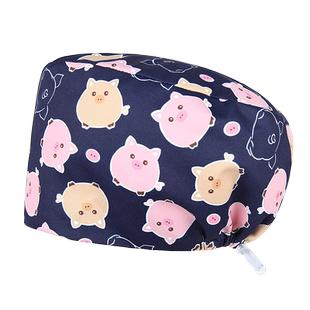 蜜茹曼耐氯漂手术帽女护士帽牙科口腔医生帽麻醉科印花手术室帽子