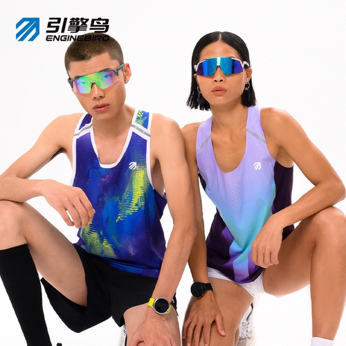 引擎鸟夏季新品磁暴背心速干上衣