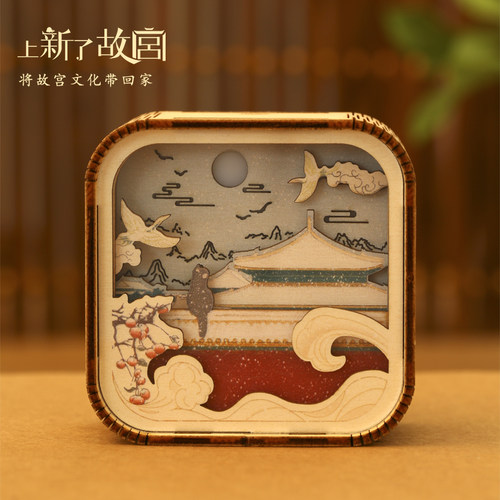 上新了故宫御猫盼雪流光小夜灯