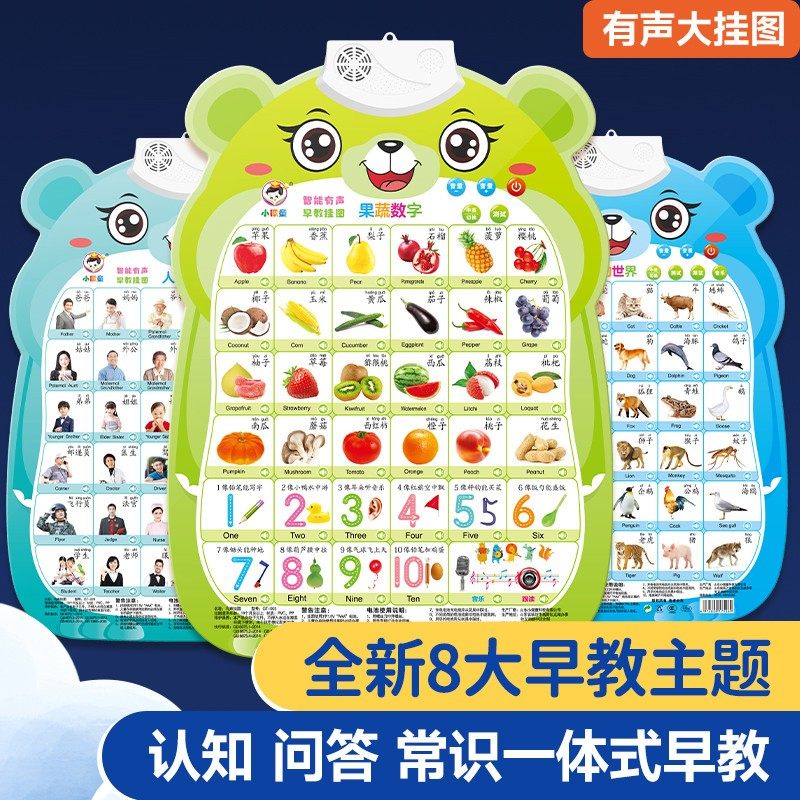 婴儿玩具0一1岁宝宝早教益智哄娃神器有声挂图0到3个月幼儿童礼物,玩具/童车/益智/积木/模型,摇铃,淘宝优惠券,粉丝福利购,淘宝优惠卷