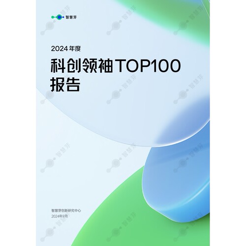 2024年度科创领袖TOP100报告-智慧芽-2024.9-42页数据分析报告