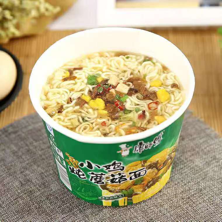 康师傅小鸡炖蘑菇桶装方便面图片