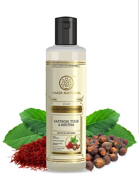 印度原装进口khadi 藏红花罗勒无患子护发素印度阿育吠陀配方修复