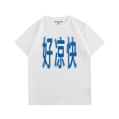 品牌短袖文艺合适印花百搭