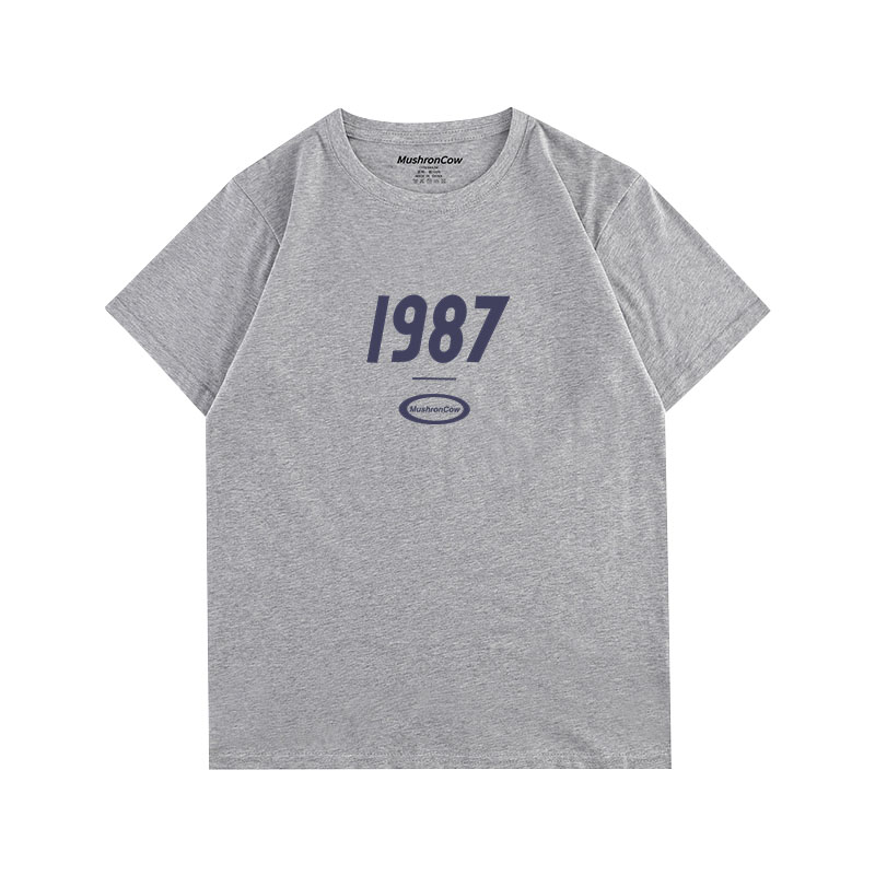 MushronCow年代百搭多色情侣T恤