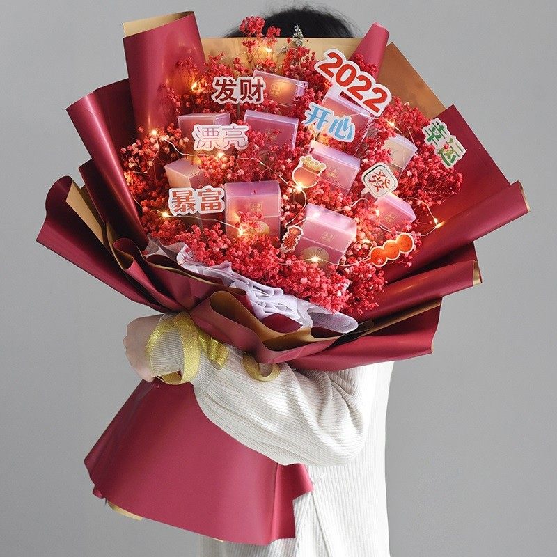 烟花束送男友成品情人节可以放烟的花礼品创意男朋友老公爸爸惊喜