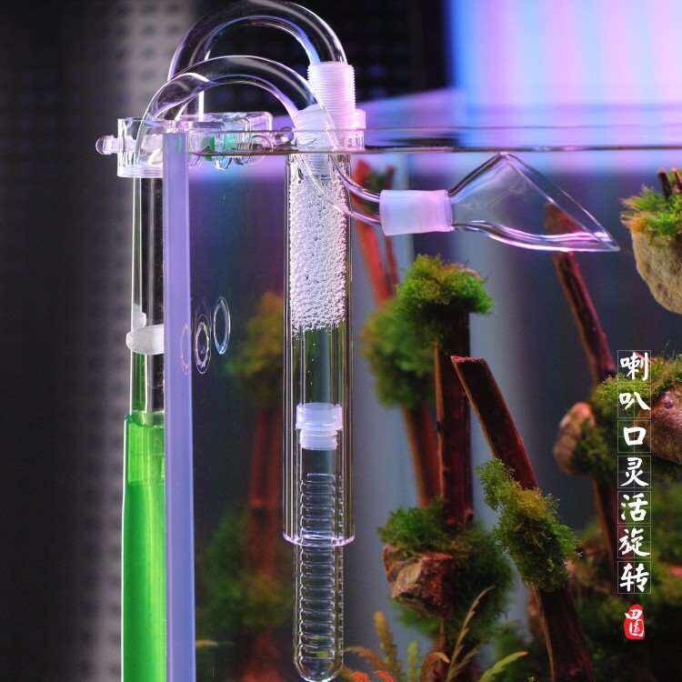 鱼缸出水口改装水族箱增氧打氧气泡透明万向鸭嘴喷头可360度调整