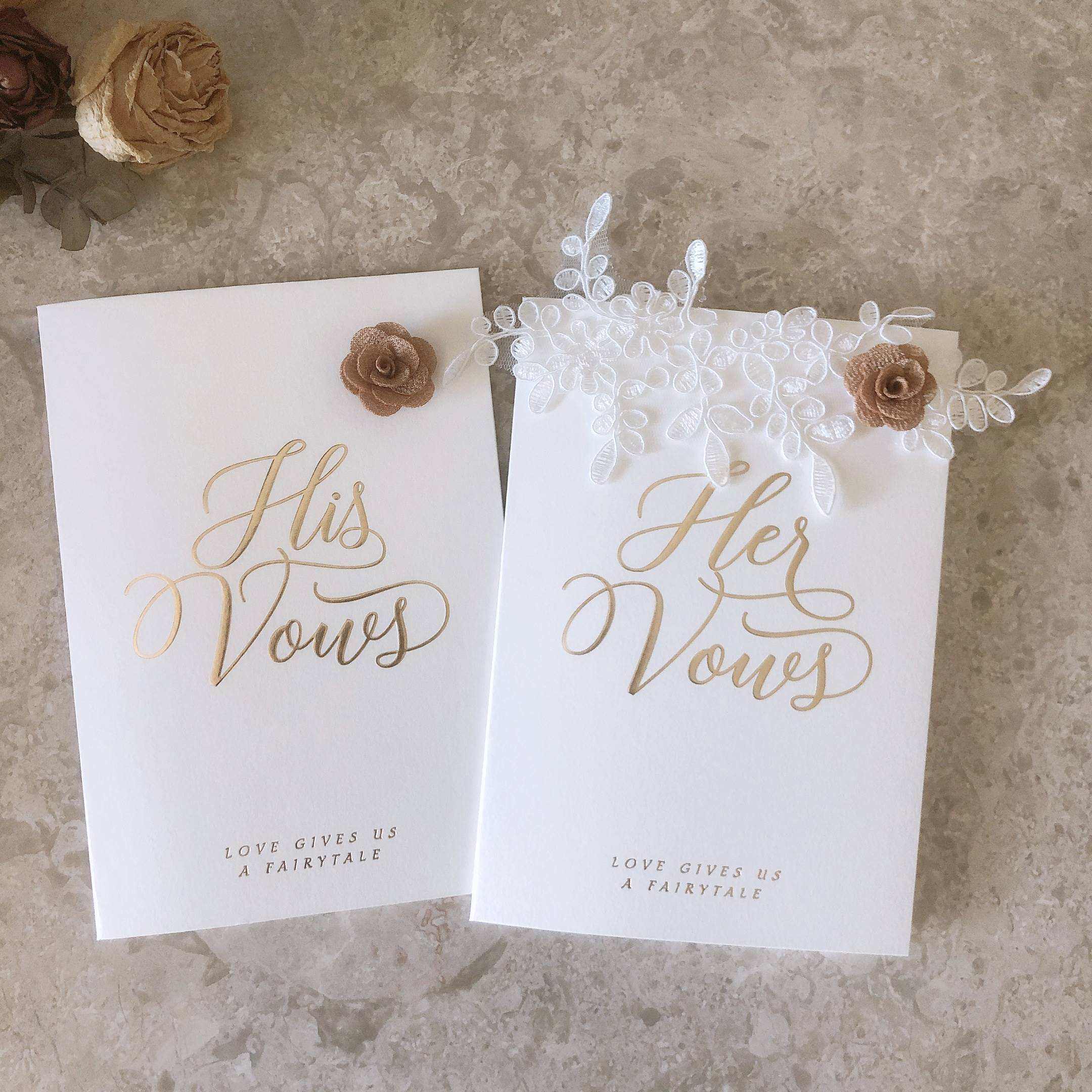 结婚誓言卡高级森系宣誓卡片婚礼新娘新郎致辞手卡定制高端誓词卡