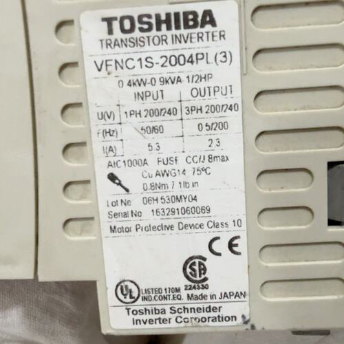 议价-可维修变频器VFNC1S-2004PL，0.4KW，1PH-2