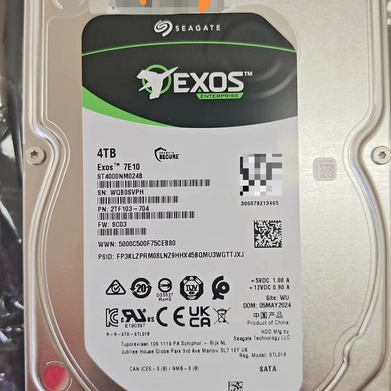 -可维修服务器硬盘，希捷4T机械硬盘，公司大批量买的。希捷（SE图片