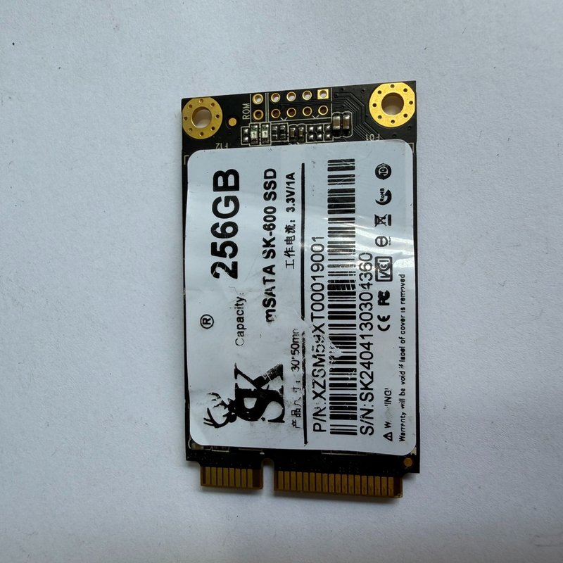议价-可维修SK SK600 mSATA 256GB固态硬盘