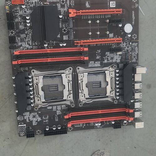 议价-可维修科脑X99D4双路主板，支持双路E5/E7系列CPU，8条