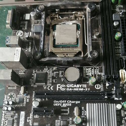 议价-可维修技嘉ga-h81m-s1主板 带挡板 加i3 4150cpu