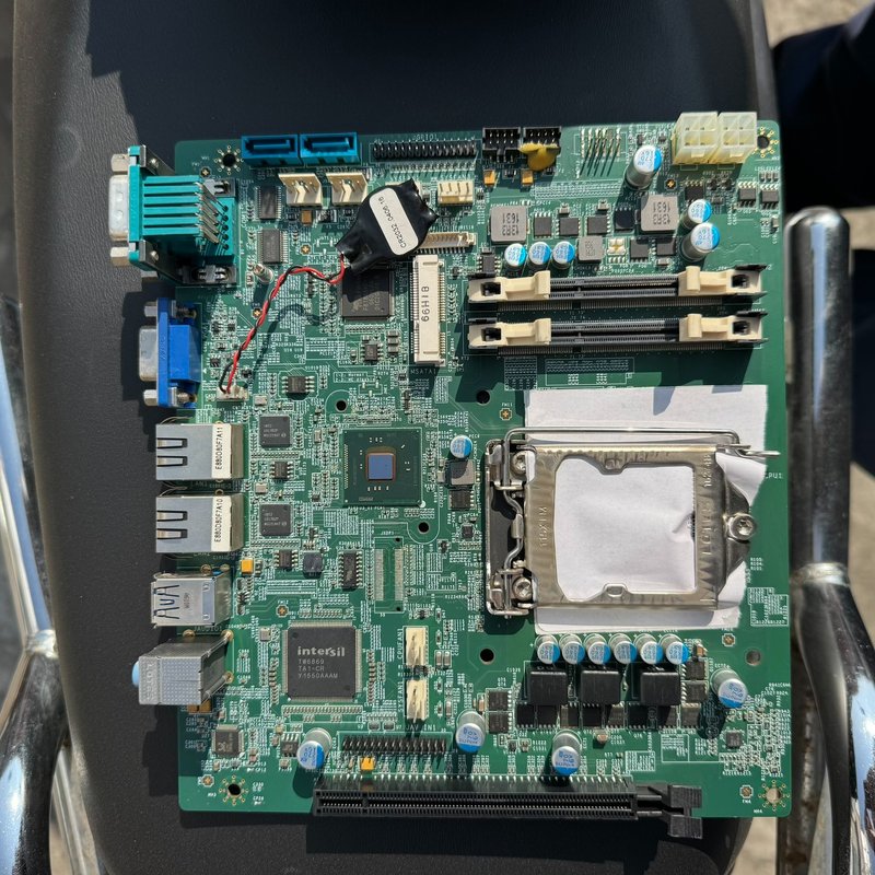 议价-可维修EMB-6012工控主板,支持4代CPU,带双千兆网卡,