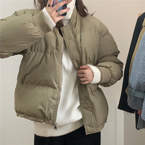 棉袄羽绒棉服女新款冬季小个子加厚面包服短款宽松棉服百搭外套潮