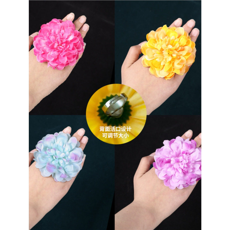 簪花引嘴叼花舞蹈手指花