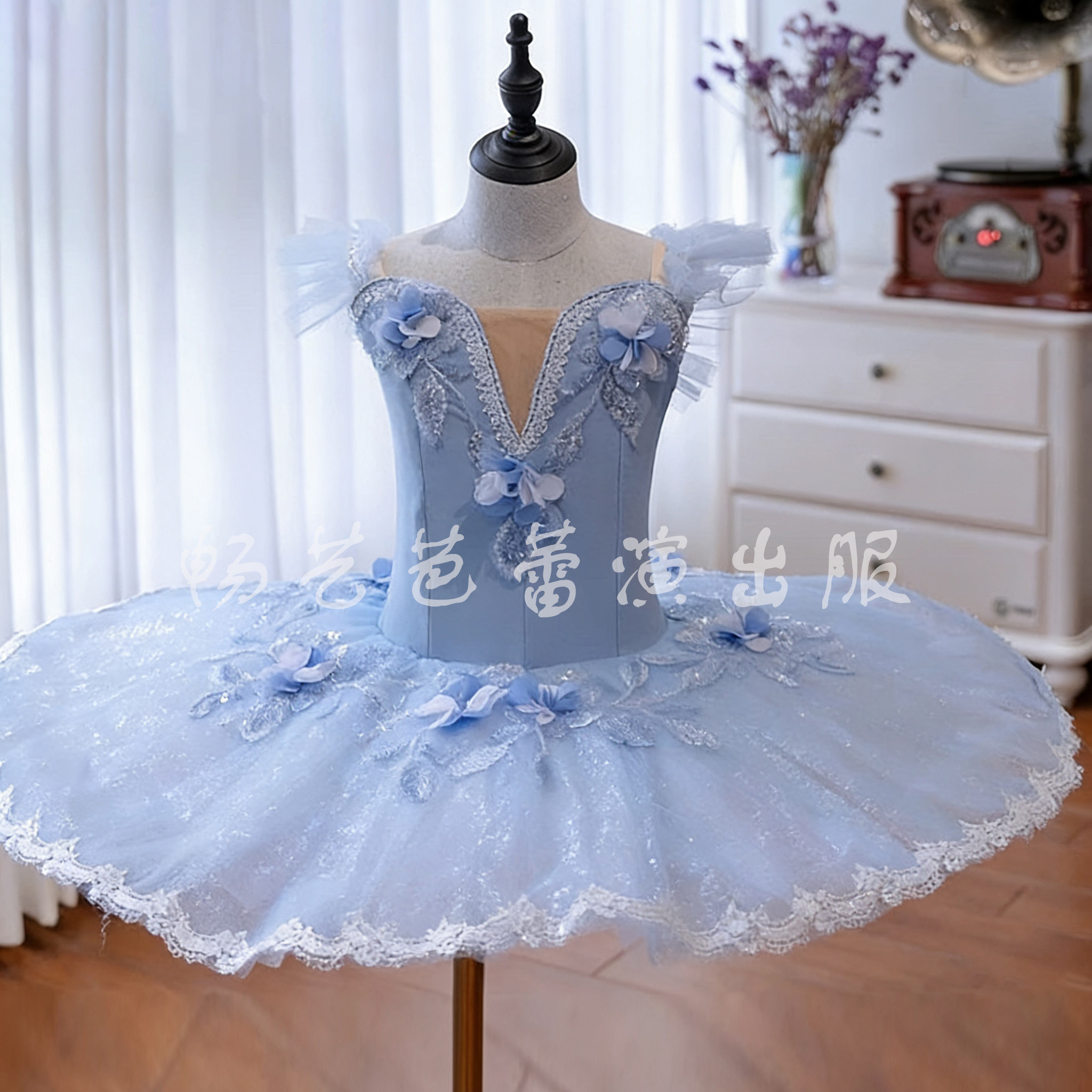 儿童专业芭蕾舞裙女童小天鹅蓬蓬纱TUTU裙表演服变奏舞台演出服装